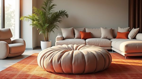 Le pouf design, la pièce déco qui change un salon